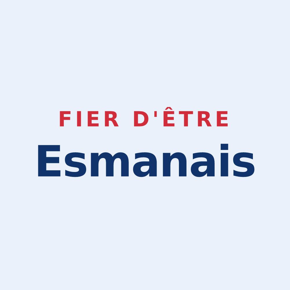 Sticker « Fier d'être Esmanais » — design pour Esmans
