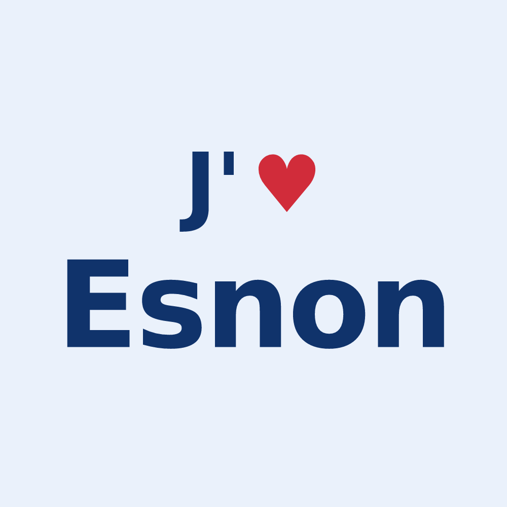 Sticker personnalisé Esnon — design J'aime Esnon