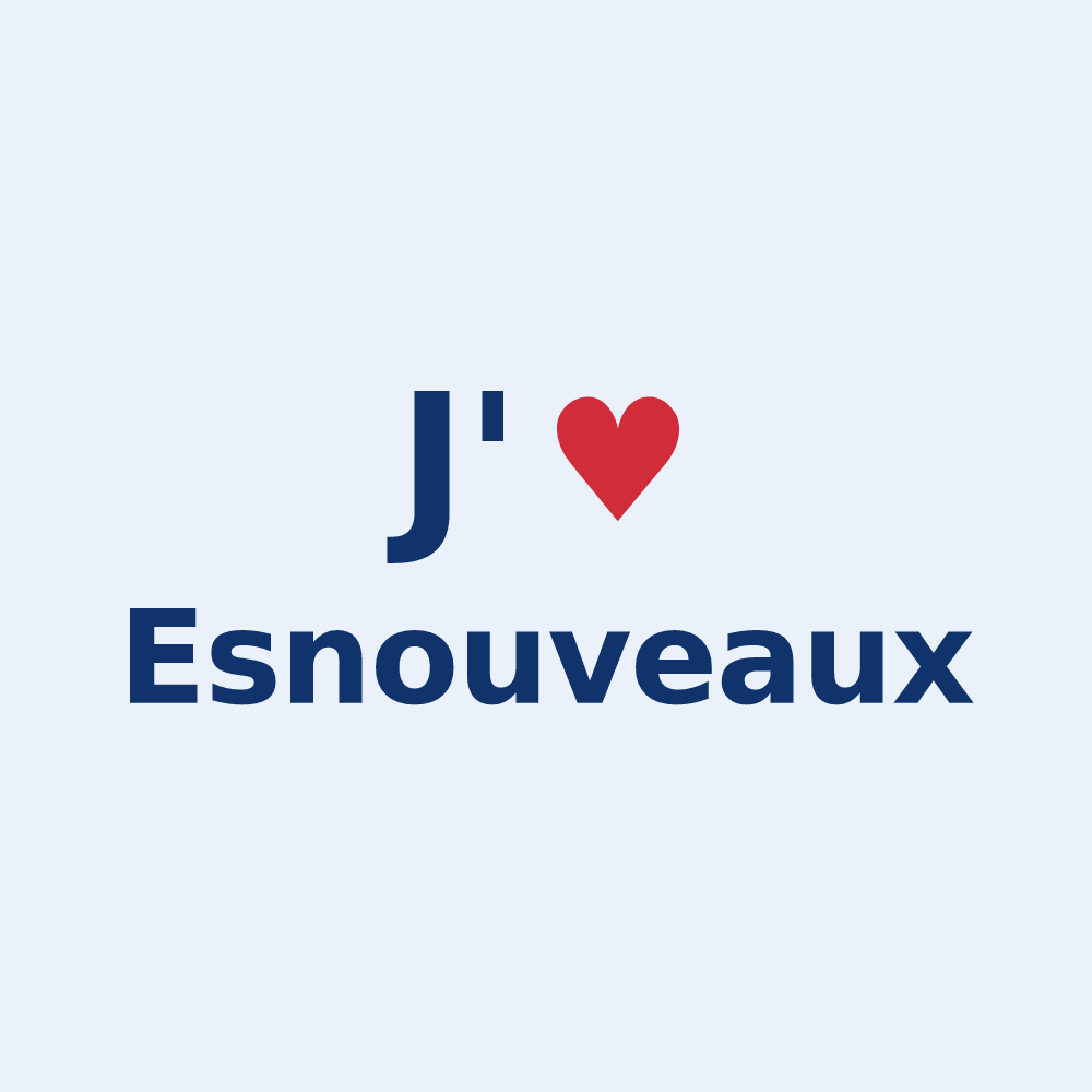 Sticker personnalisé Esnouveaux — design J'aime Esnouveaux