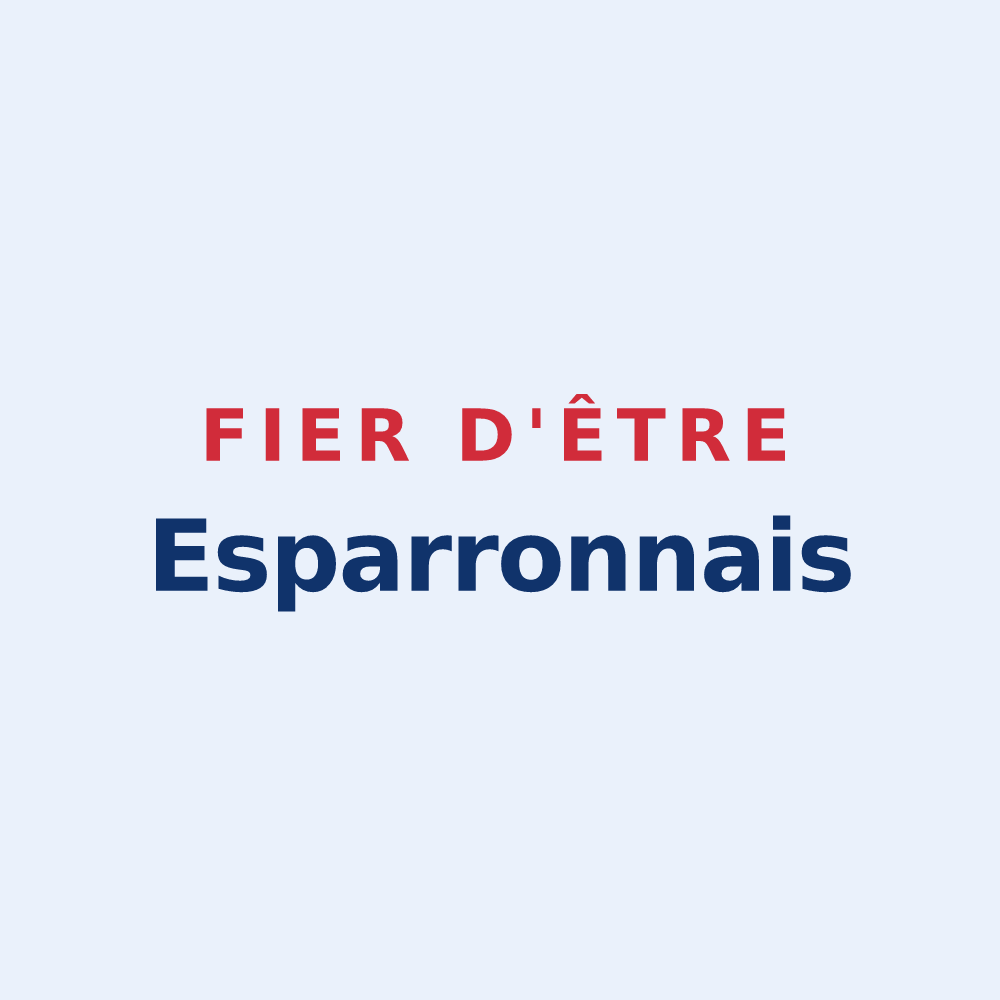 Sticker « Fier d'être Esparronnais » — design pour Esparron-de-Verdon