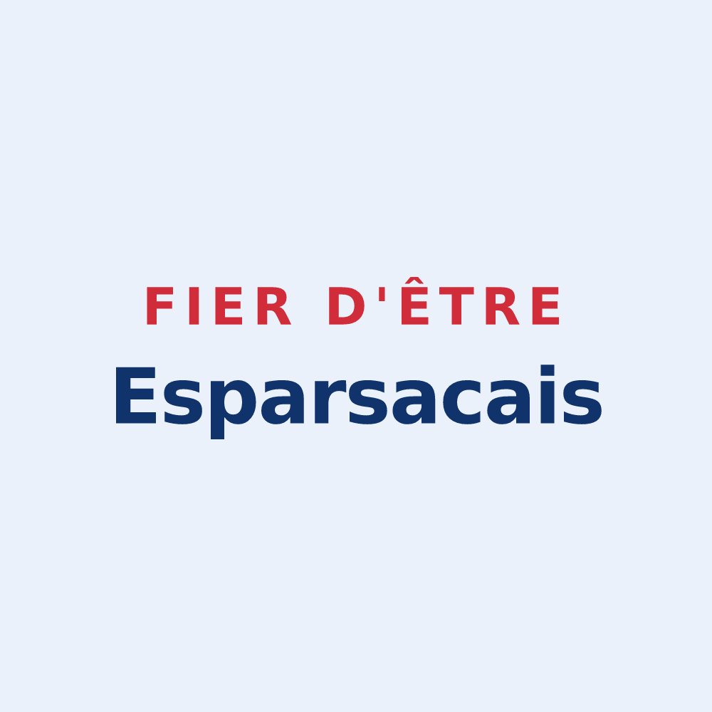 Sticker « Fier d'être Esparsacais » — design pour Esparsac