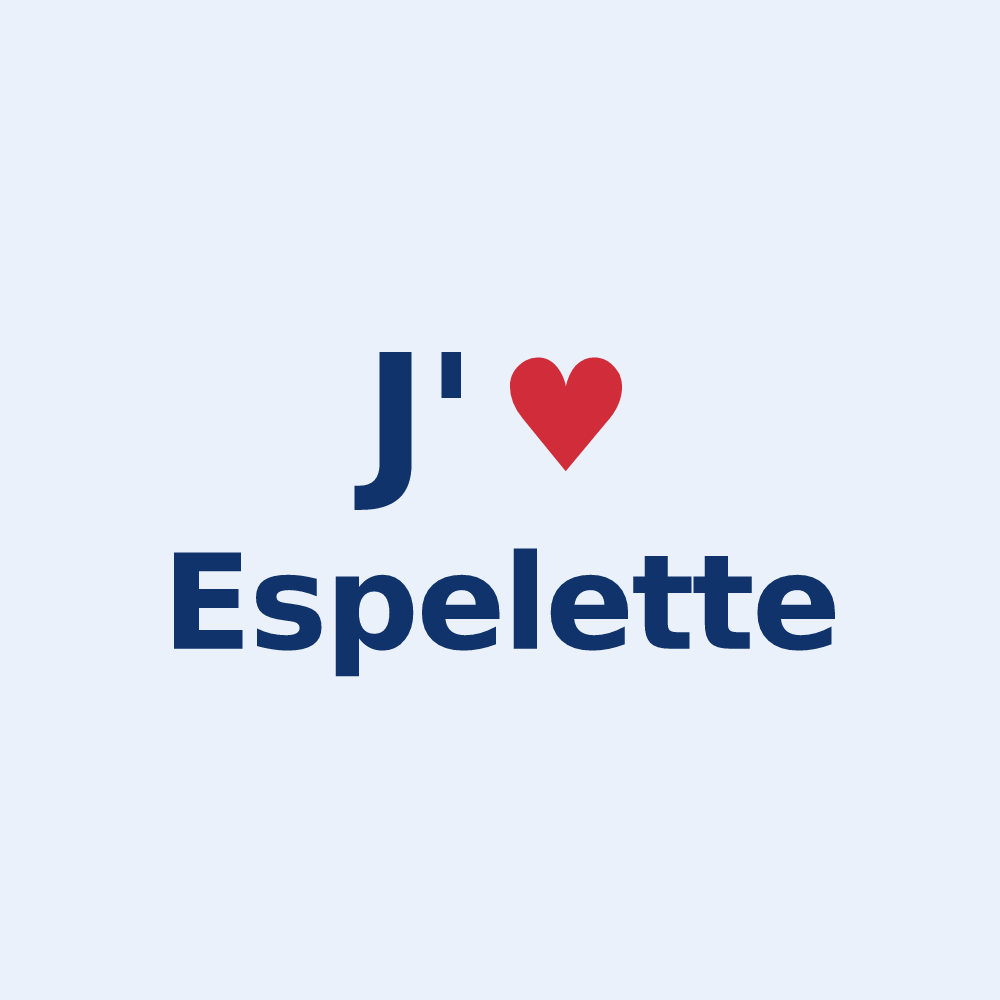 Sticker personnalisé Espelette — design J'aime Espelette