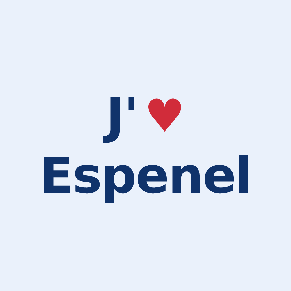 Sticker personnalisé Espenel — design J'aime Espenel