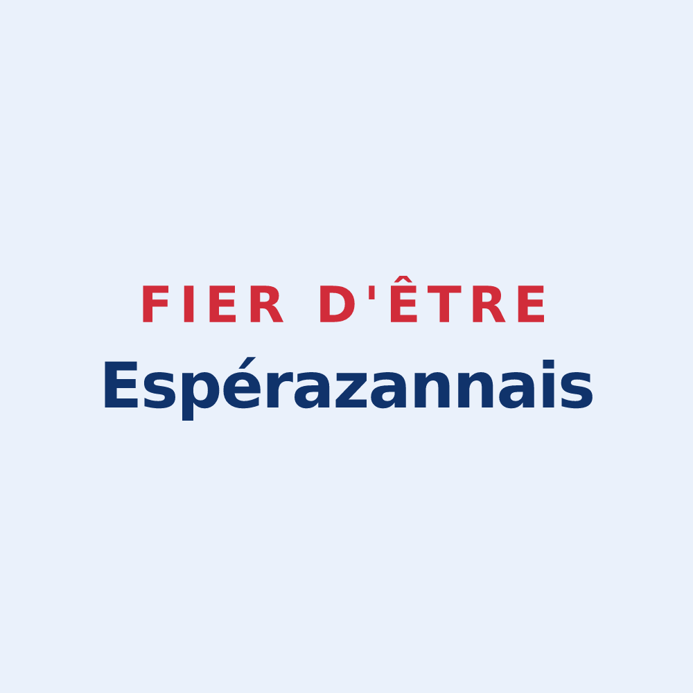 Sticker « Fier d'être Espérazannais » — design pour Espéraza