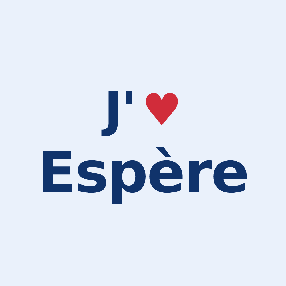 Sticker personnalisé Espère — design J'aime Espère