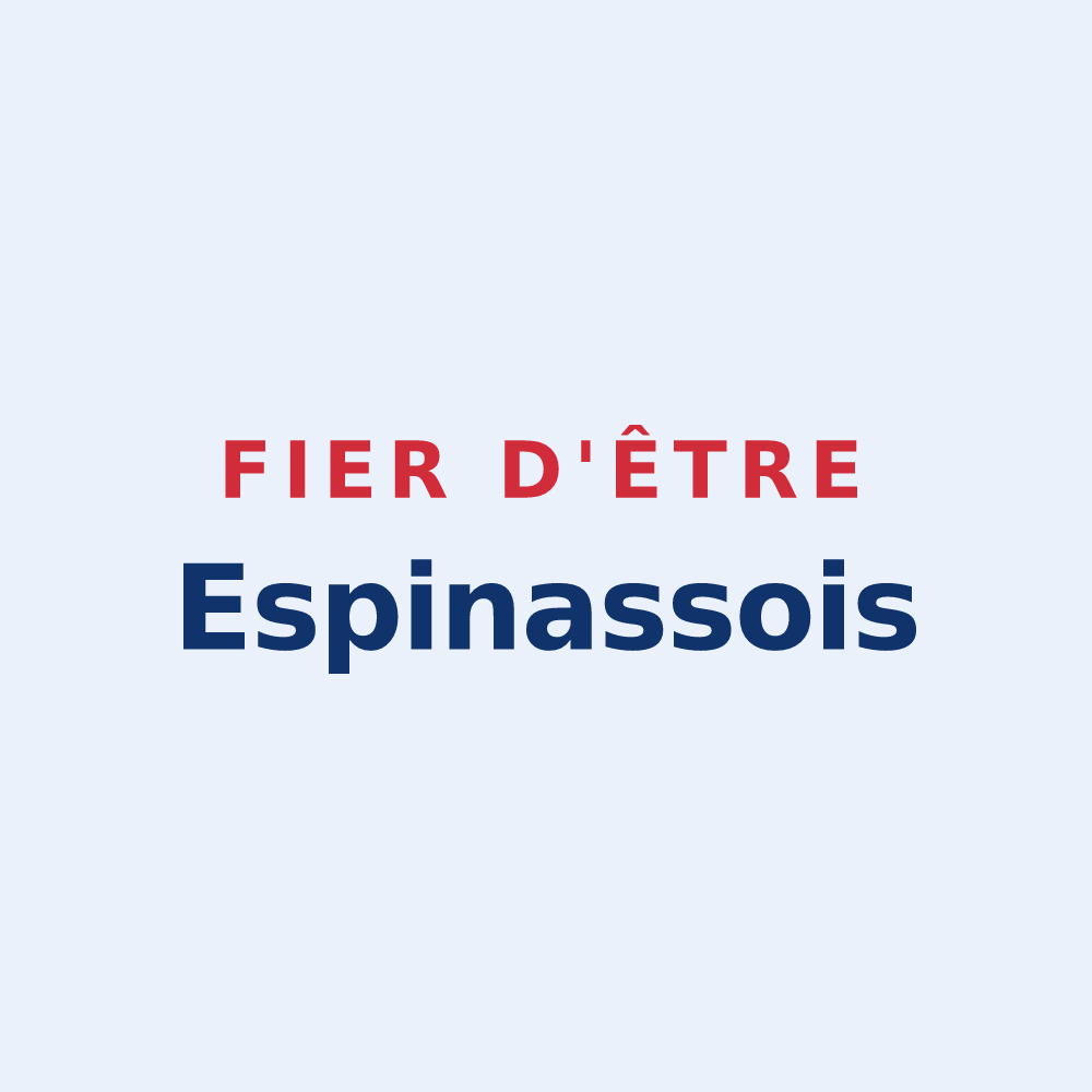 Sticker « Fier d'être Espinassois » — design pour Espinasse-Vozelle