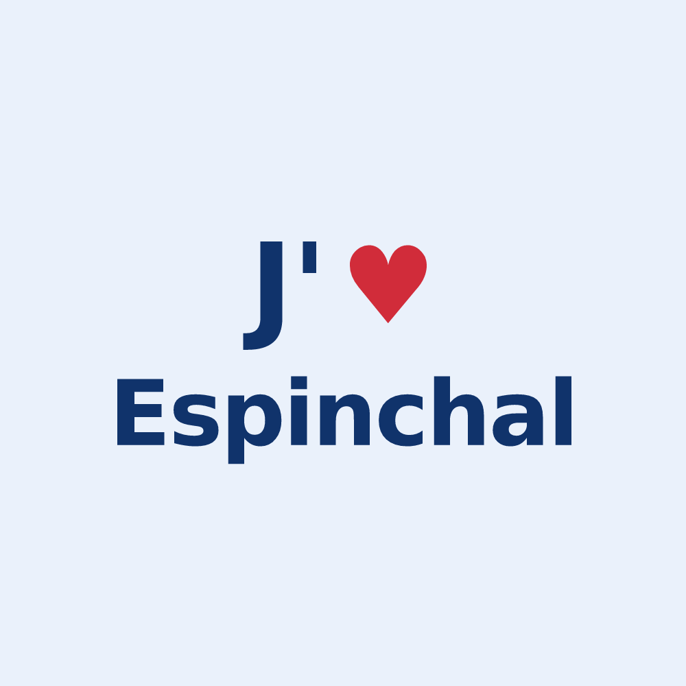 Sticker personnalisé Espinchal — design J'aime Espinchal