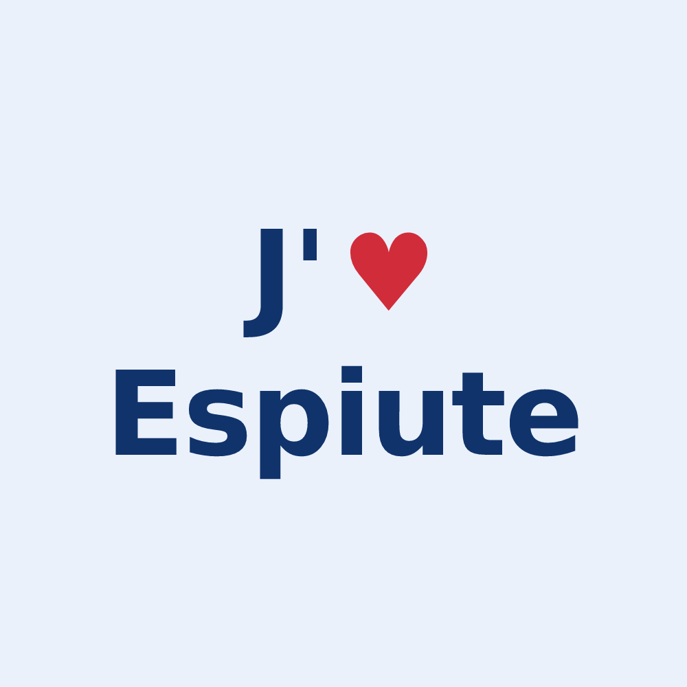 Sticker personnalisé Espiute — design J'aime Espiute