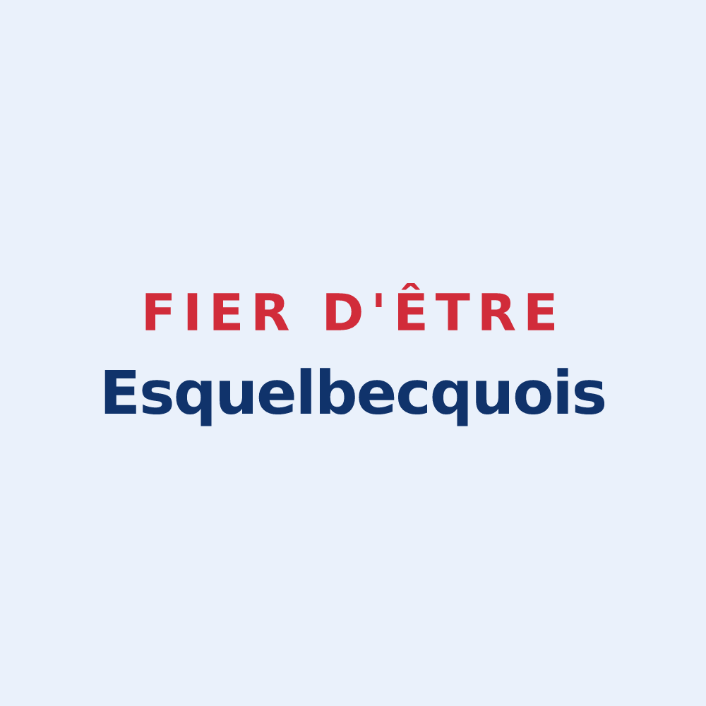 Sticker « Fier d'être Esquelbecquois » — design pour Esquelbecq