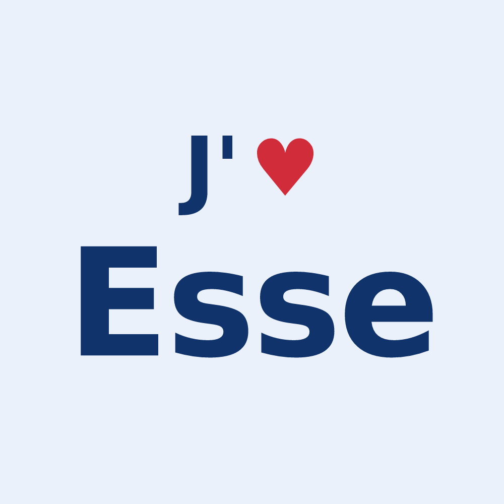 Sticker personnalisé Esse — design J'aime Esse
