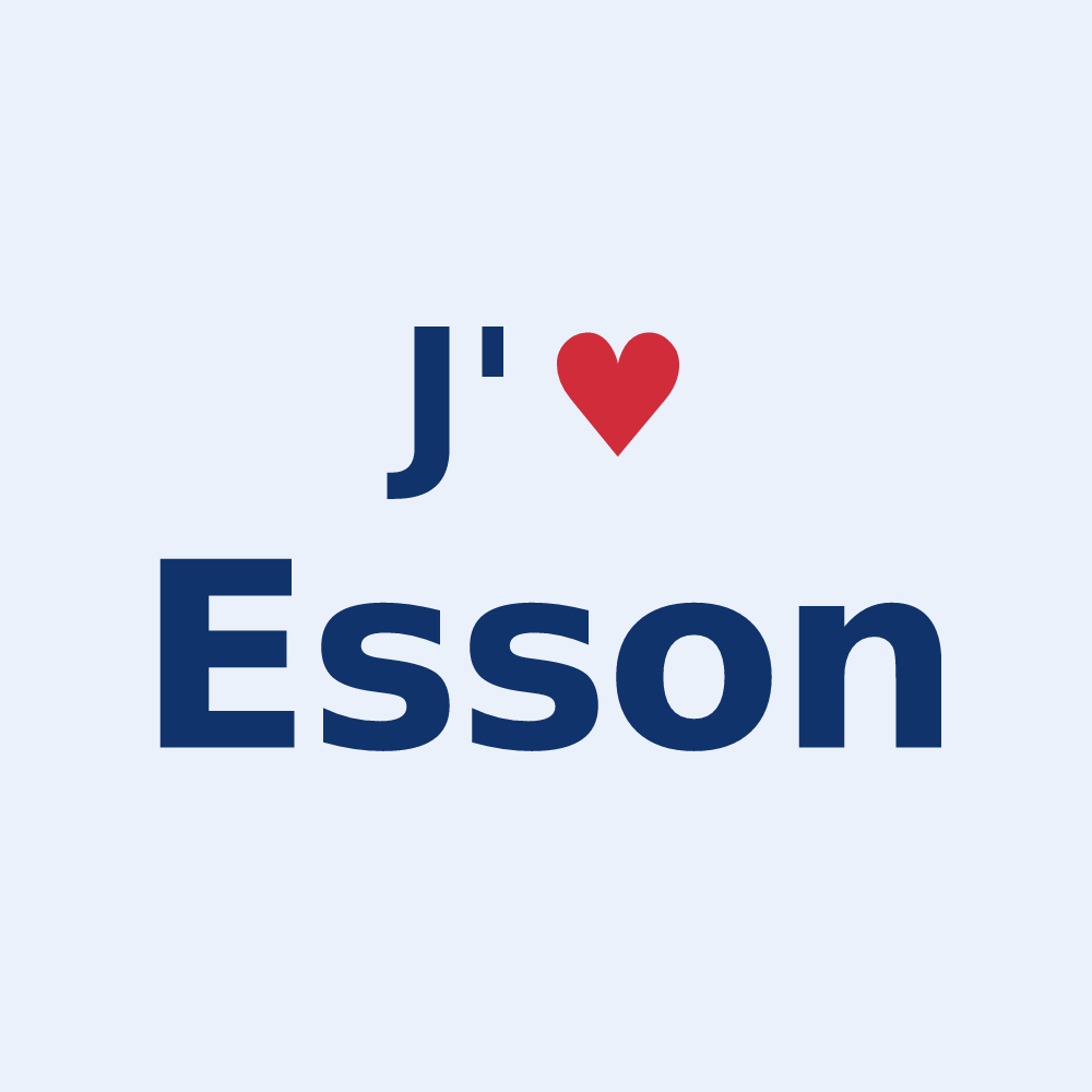 Sticker personnalisé Esson — design J'aime Esson