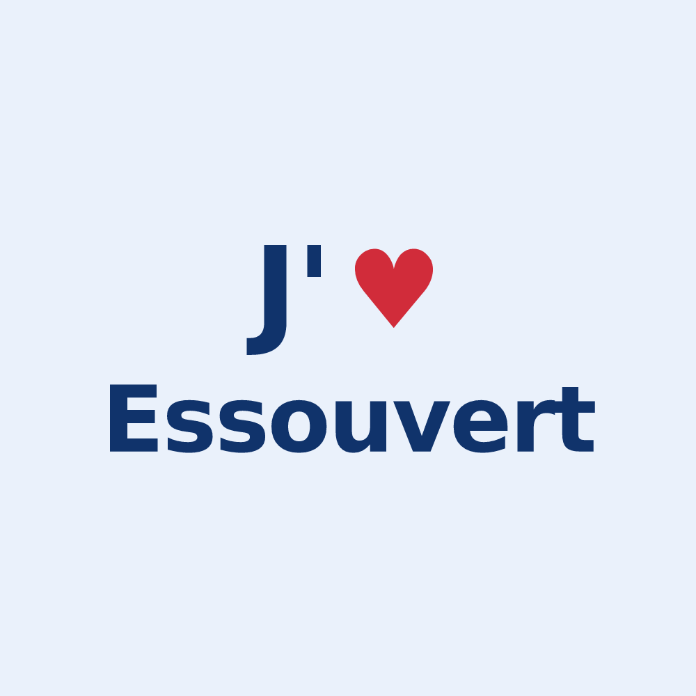 Sticker personnalisé Essouvert — design J'aime Essouvert
