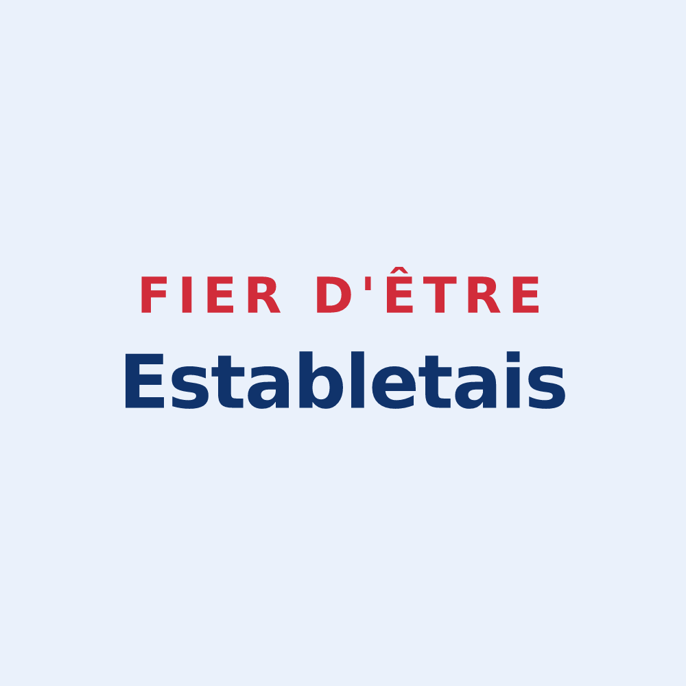 Sticker « Fier d'être Establetais » — design pour Establet