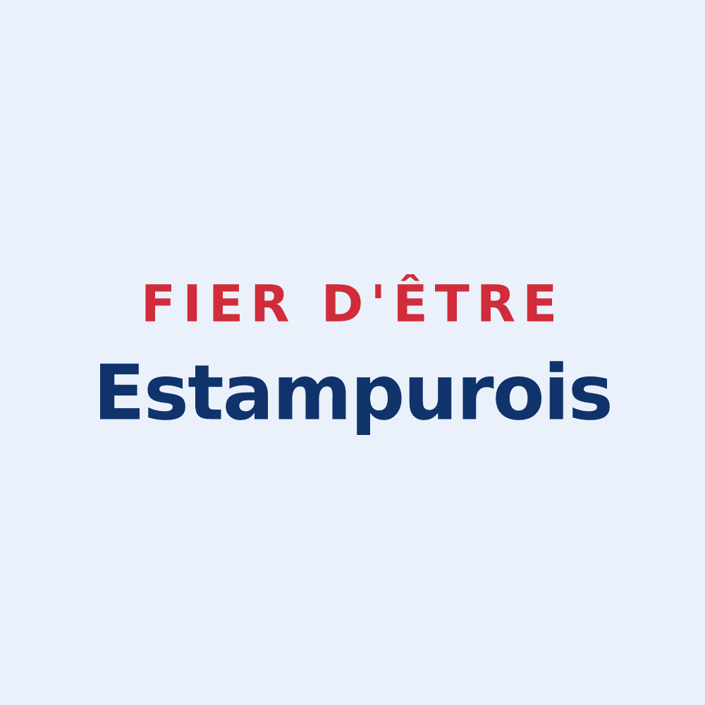 Sticker « Fier d'être Estampurois » — design pour Estampures