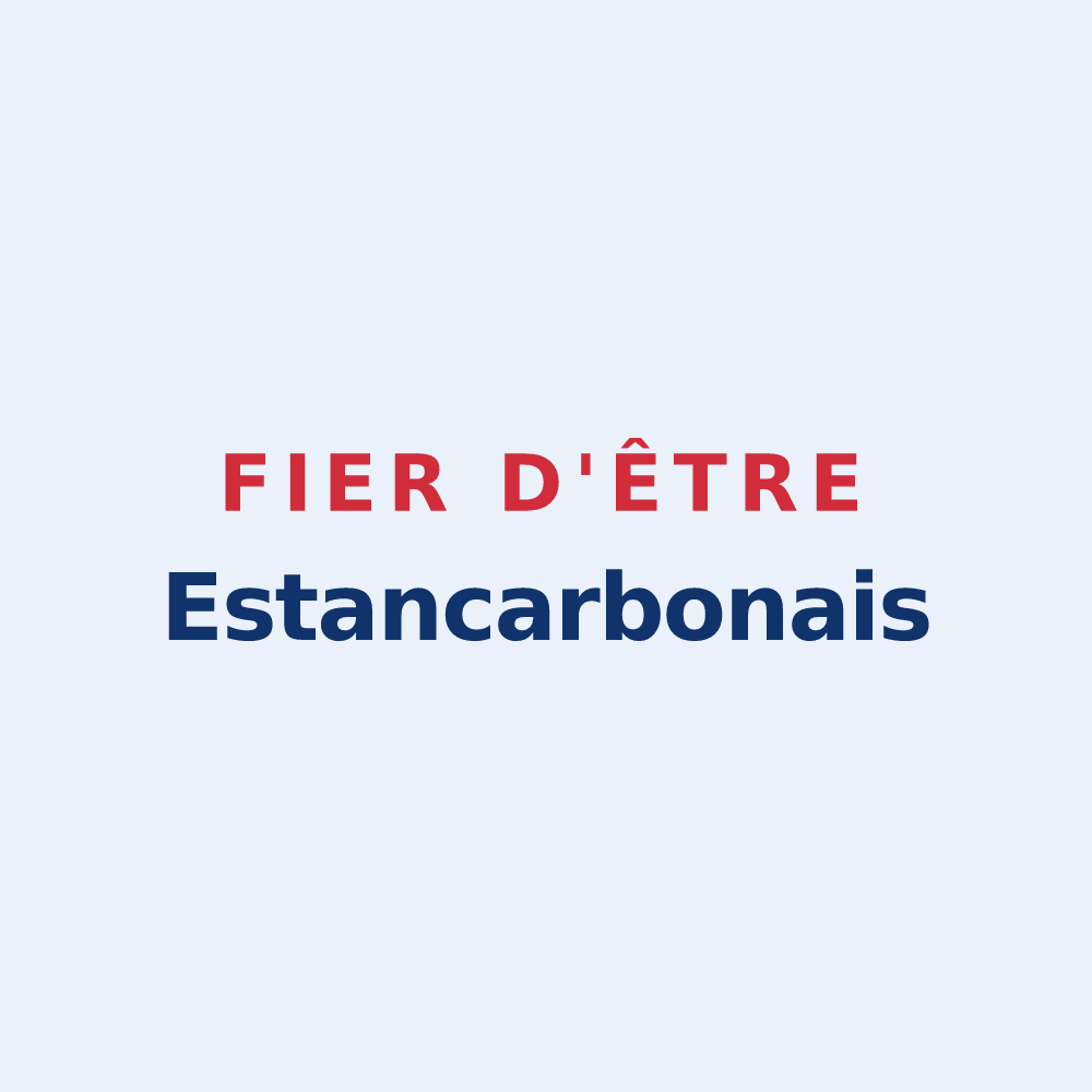 Sticker « Fier d'être Estancarbonais » — design pour Estancarbon