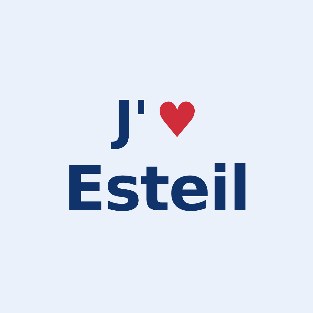 Sticker personnalisé Esteil — design J'aime Esteil