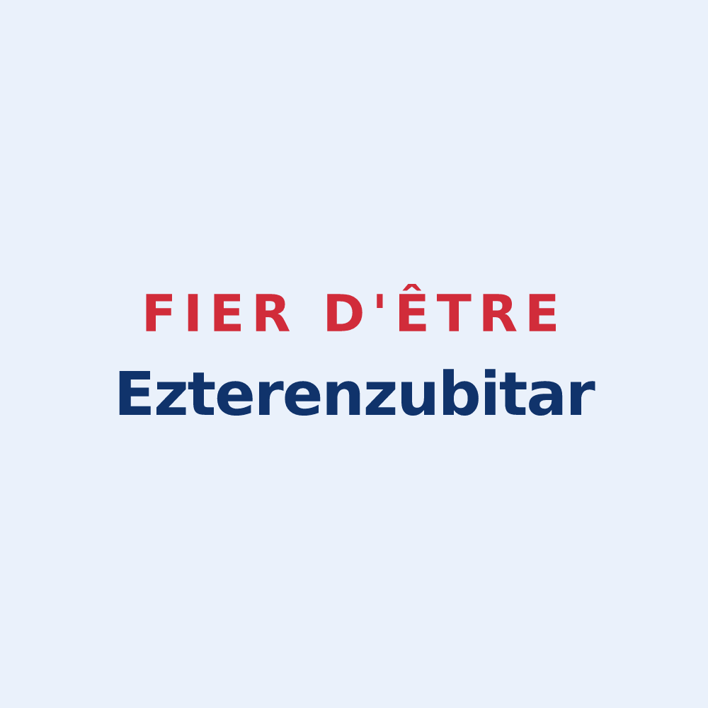 Sticker « Fier d'être Ezterenzubitar » — design pour Estérençuby