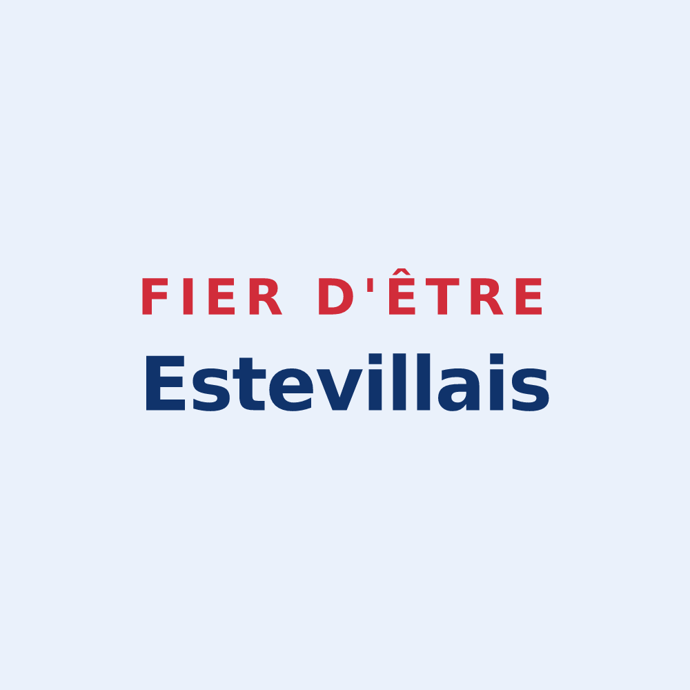 Sticker « Fier d'être Estevillais » — design pour Esteville