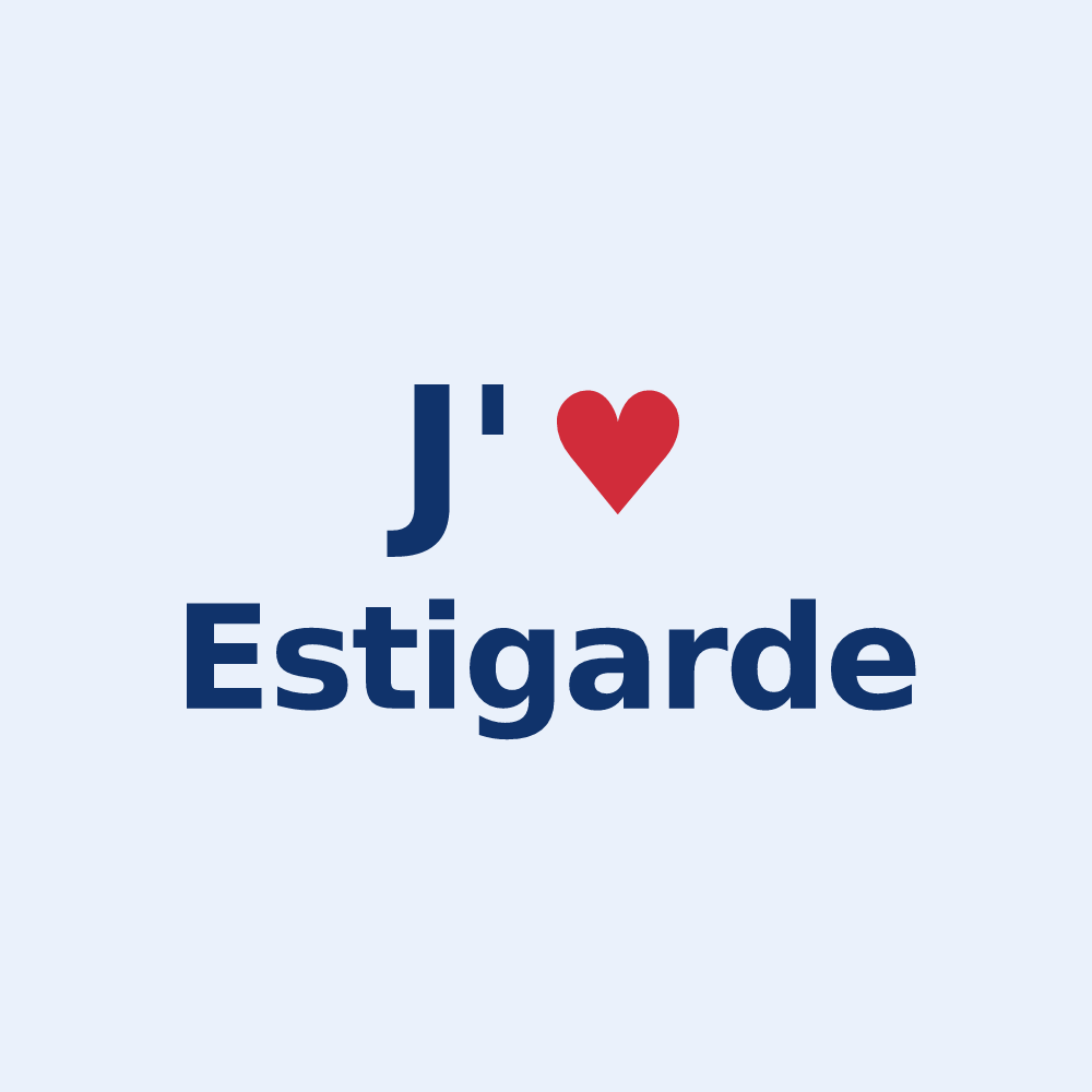 Sticker personnalisé Estigarde — design J'aime Estigarde