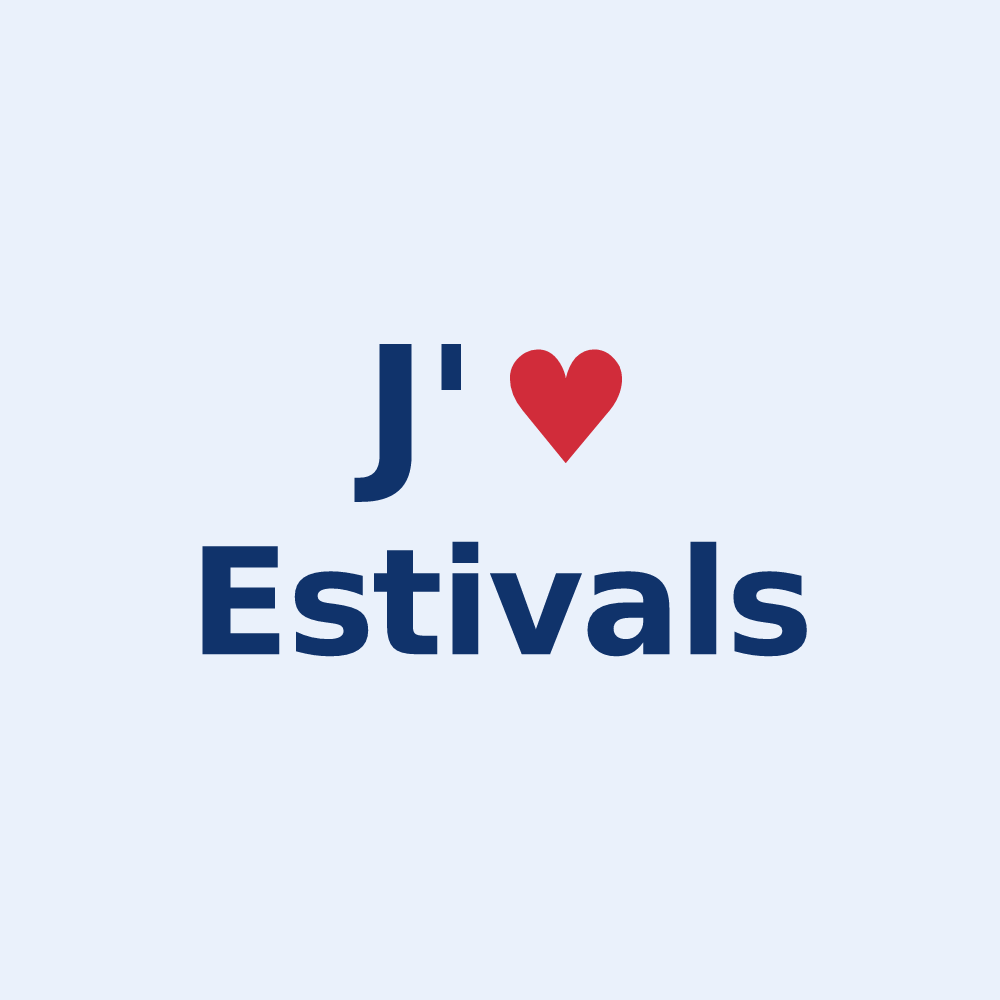 Sticker personnalisé Estivals — design J'aime Estivals