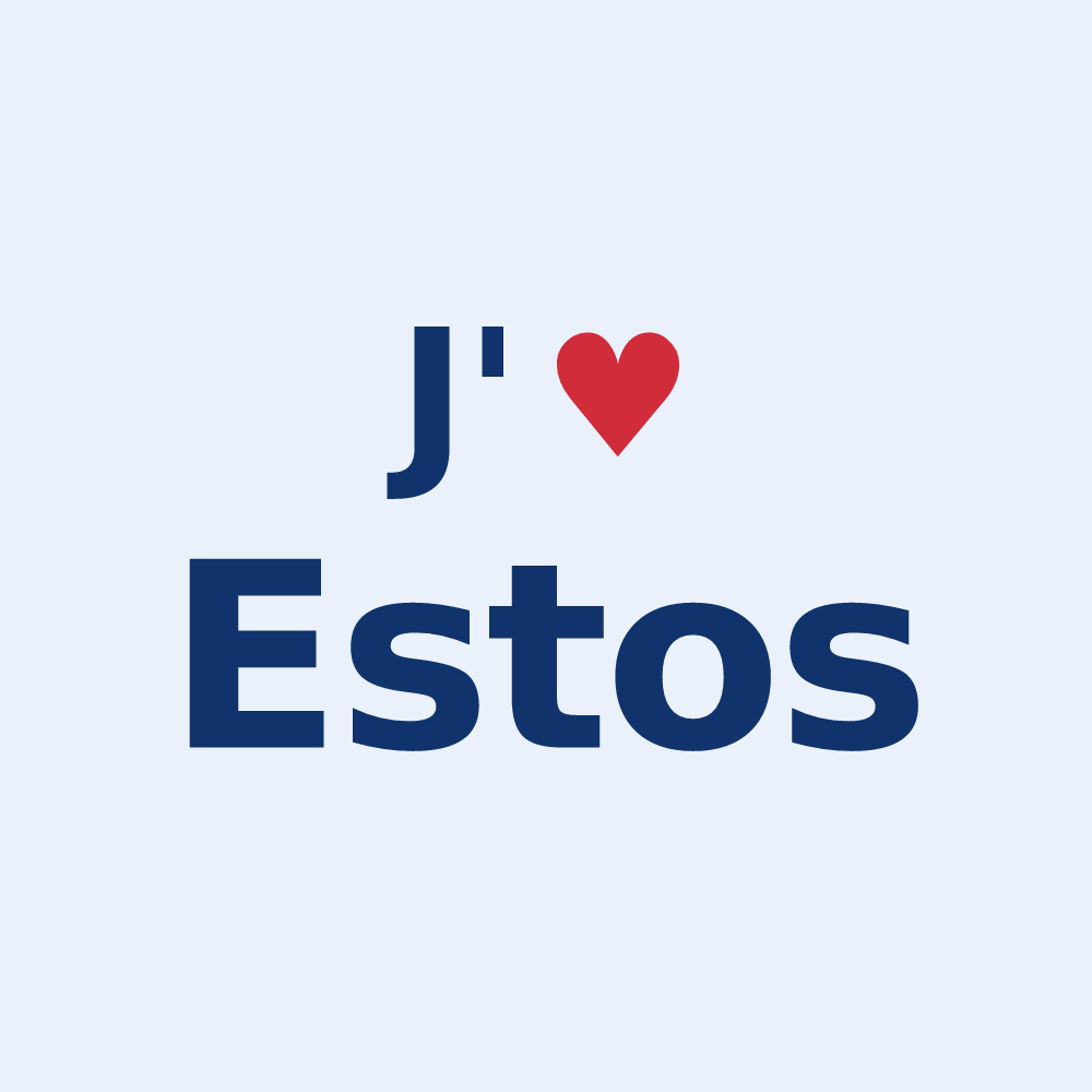 Sticker personnalisé Estos — design J'aime Estos