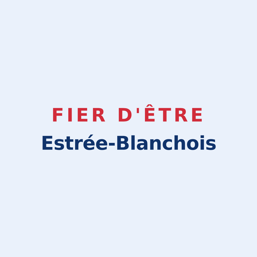 Sticker « Fier d'être Estrée-Blanchois » — design pour Estrée-Blanche