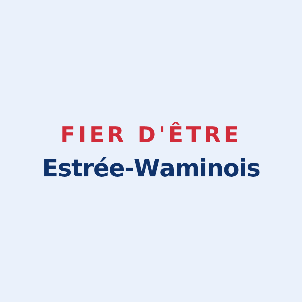 Sticker « Fier d'être Estrée-Waminois » — design pour Estrée-Wamin