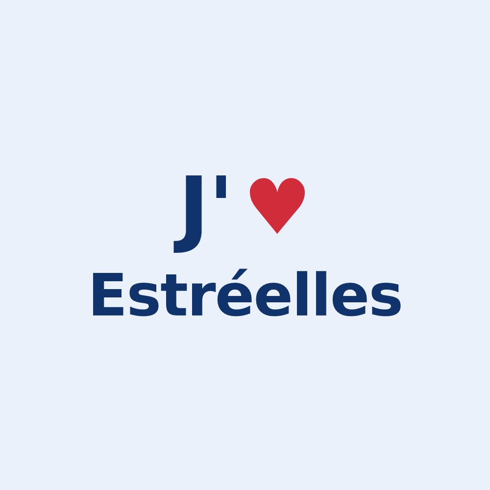 Sticker personnalisé Estréelles — design J'aime Estréelles