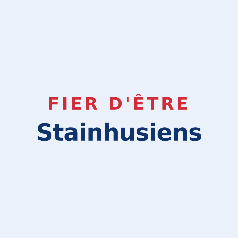 Sticker « Fier d'être Stainhusiens » — design pour Étainhus