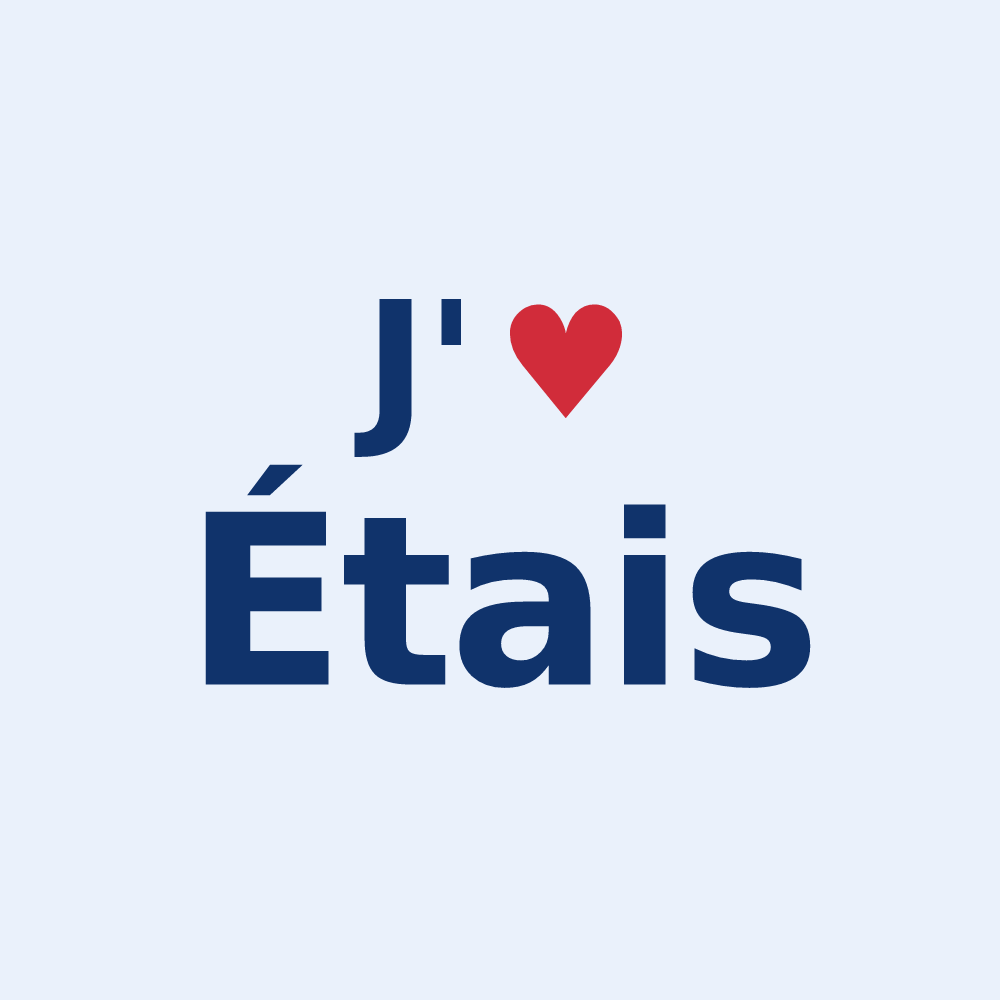 Sticker personnalisé Étais — design J'aime Étais