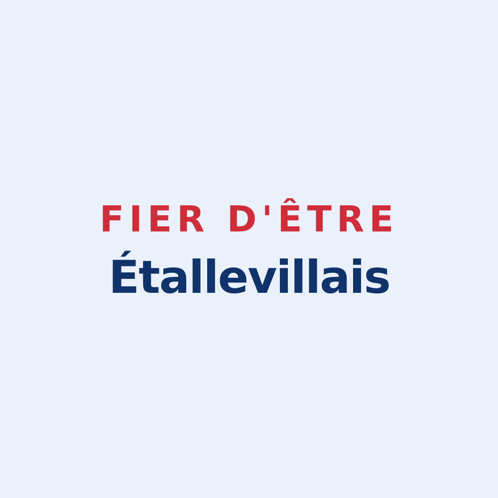 Sticker « Fier d'être Étallevillais » — design pour Étalleville