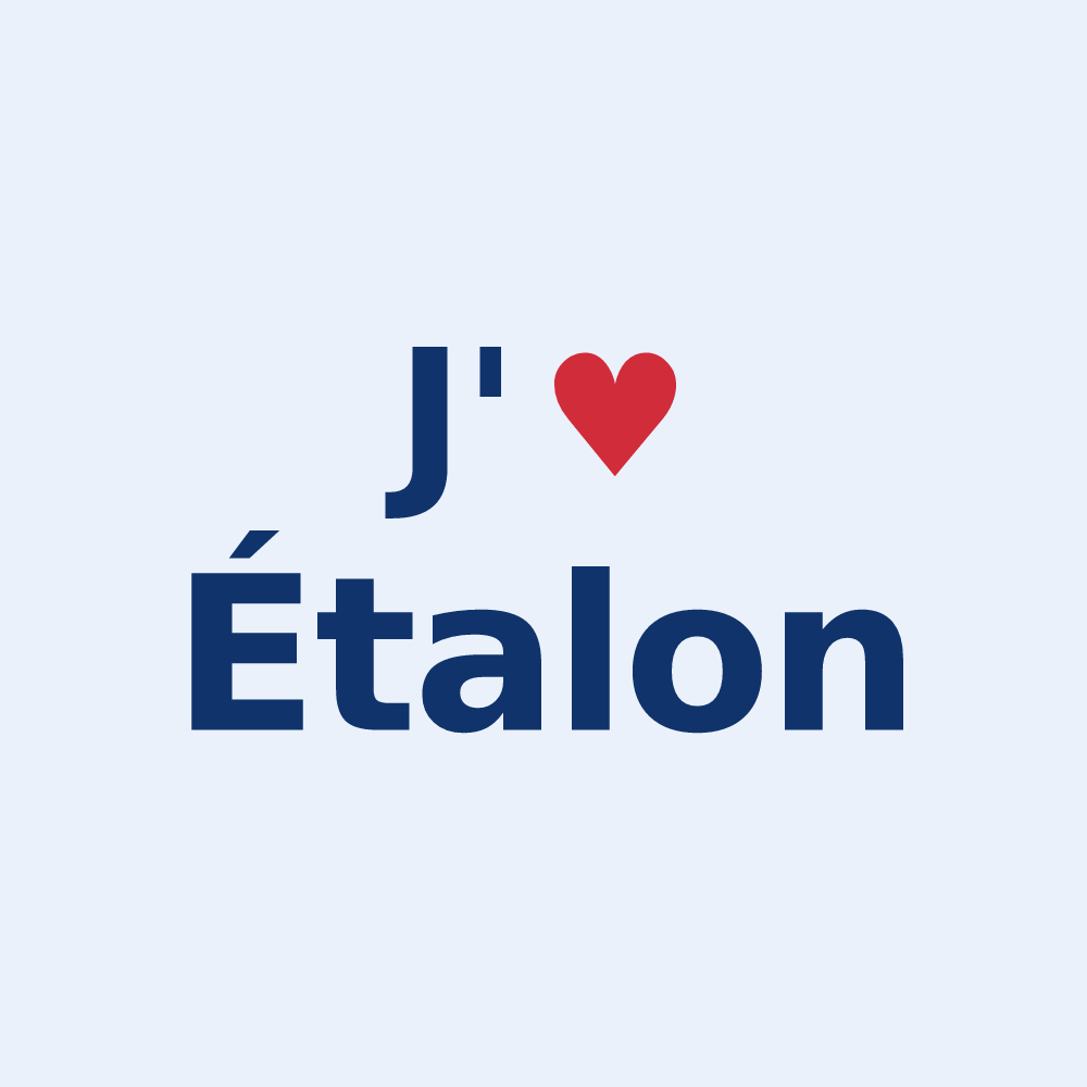 Sticker personnalisé Étalon — design J'aime Étalon