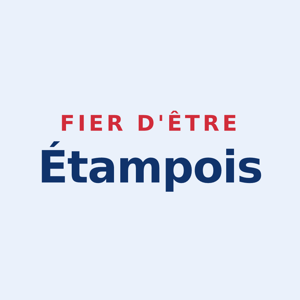 Sticker « Fier d'être Étampois » — design pour Étampes-sur-Marne
