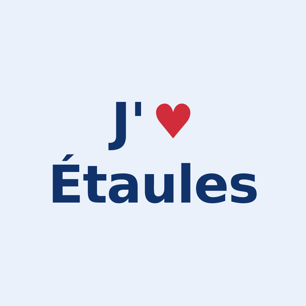 Sticker personnalisé Étaules — design J'aime Étaules