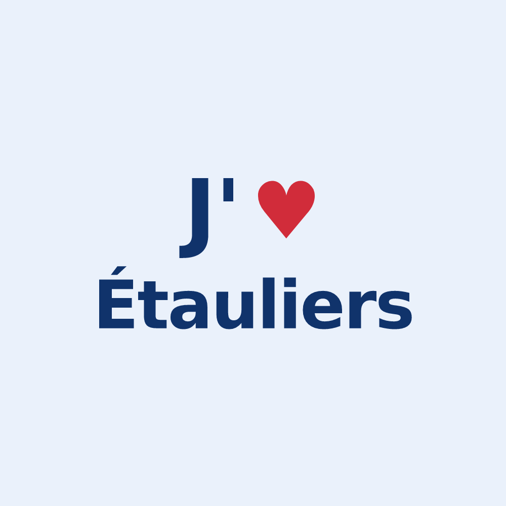 Sticker personnalisé Étauliers — design J'aime Étauliers