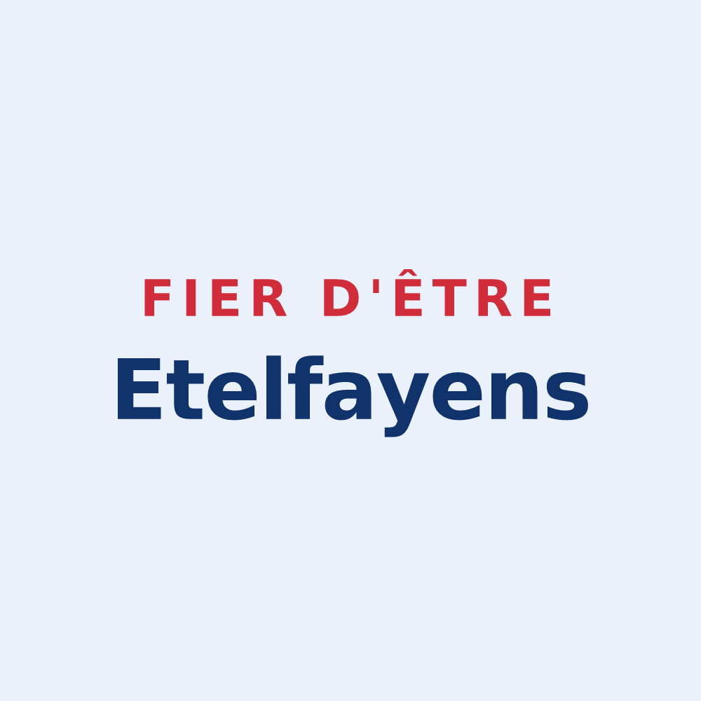Sticker « Fier d'être Etelfayens » — design pour Ételfay