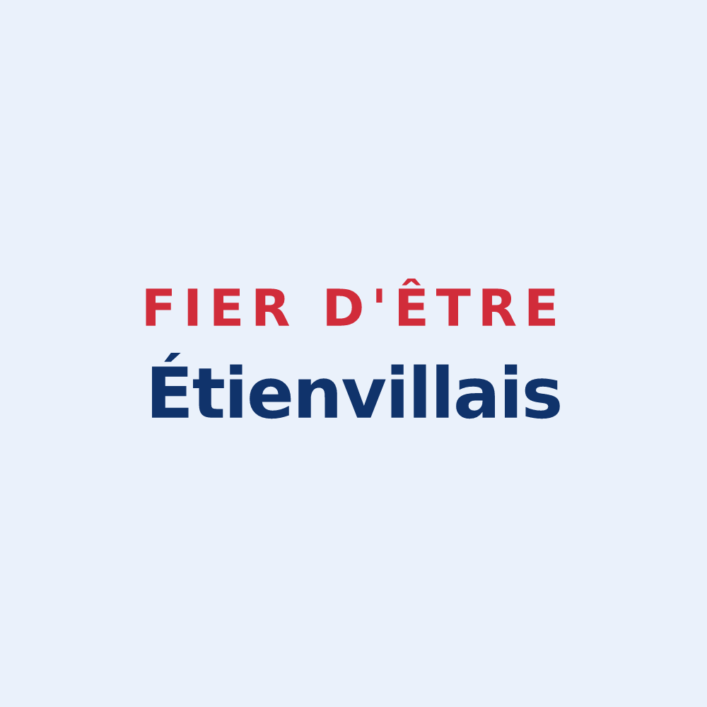 Sticker « Fier d'être Étienvillais » — design pour Étienville