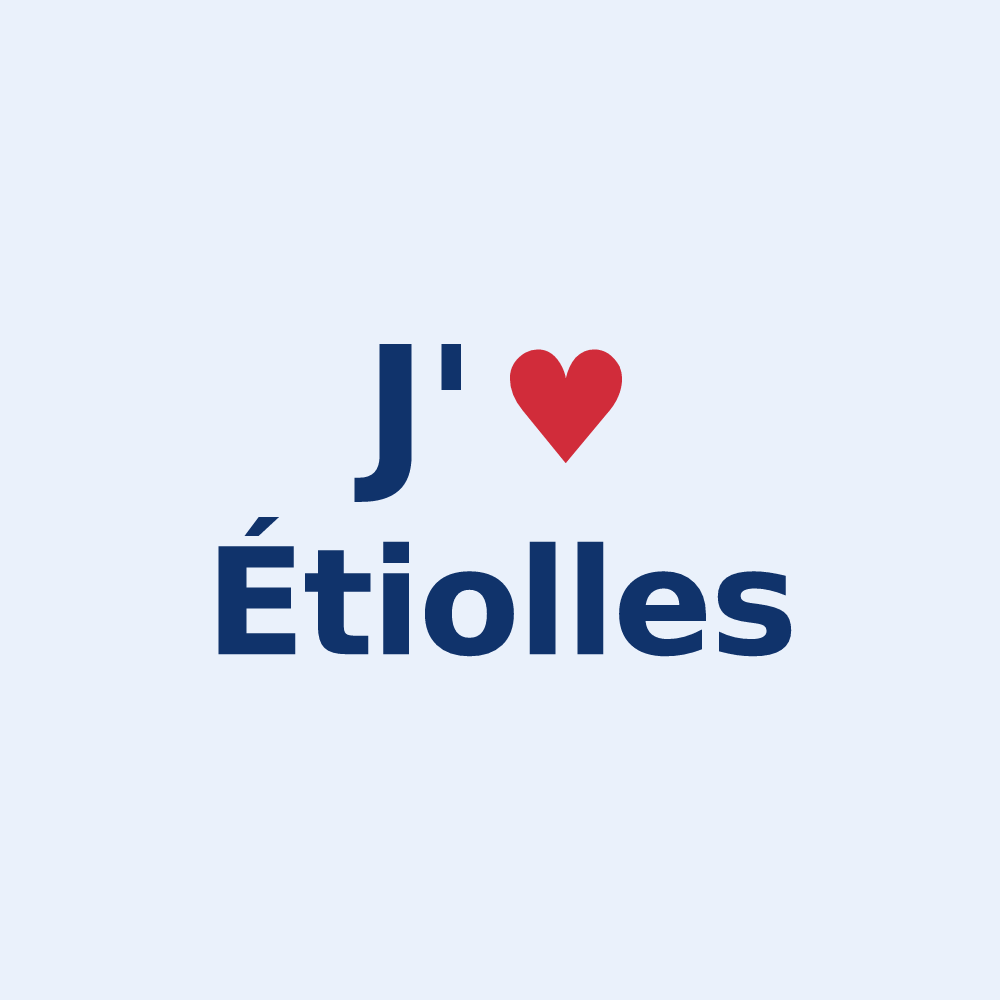 Sticker personnalisé Étiolles — design J'aime Étiolles