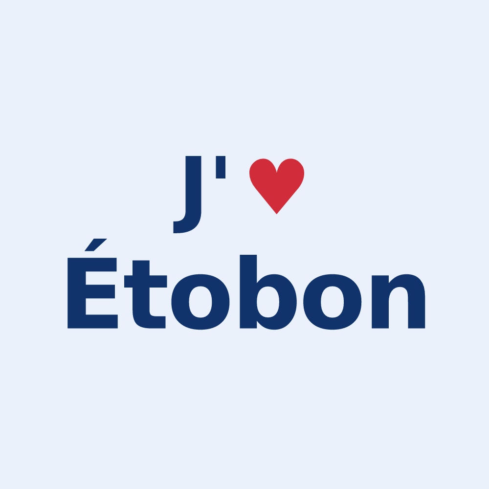 Sticker personnalisé Étobon — design J'aime Étobon