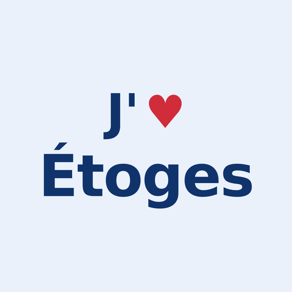 Sticker personnalisé Étoges — design J'aime Étoges