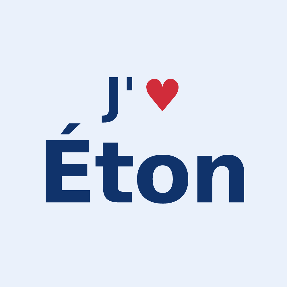 Sticker personnalisé Éton — design J'aime Éton