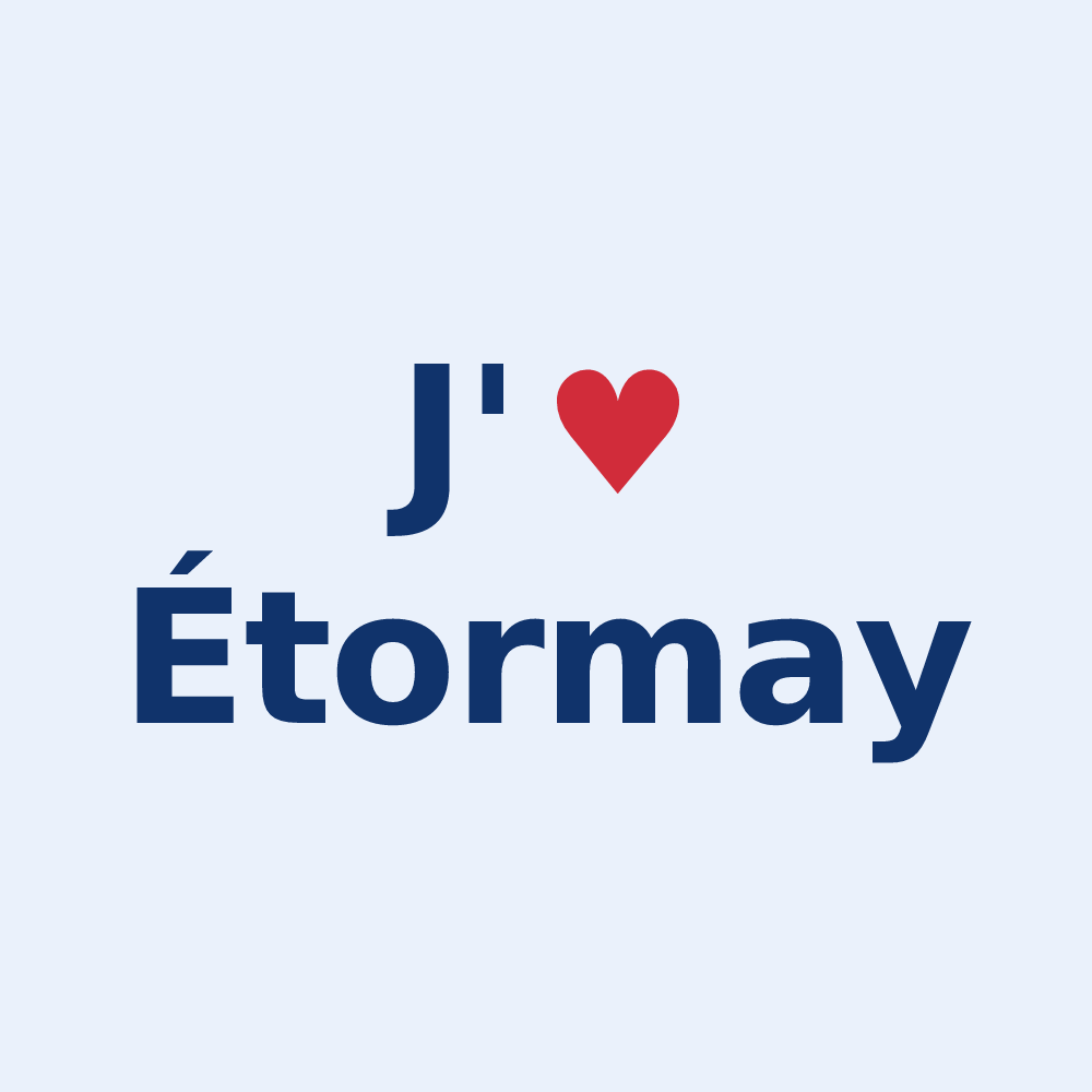 Sticker personnalisé Étormay — design J'aime Étormay