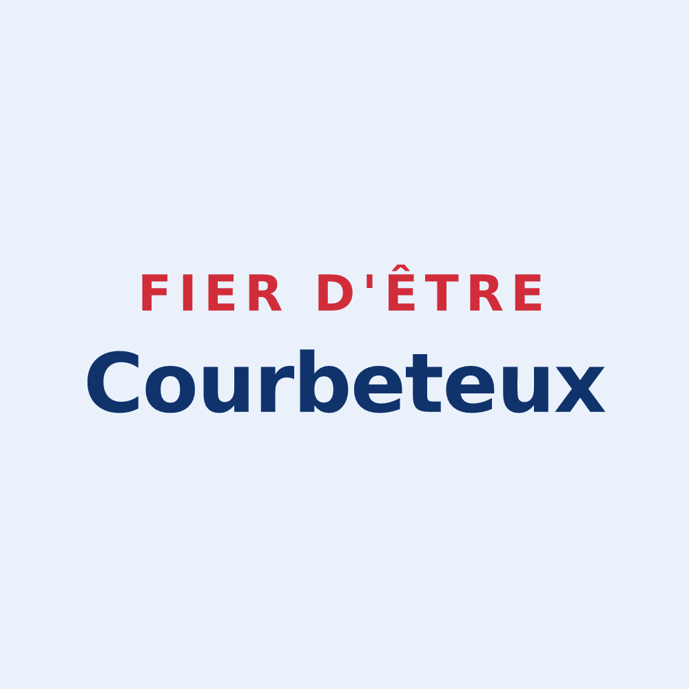 Sticker « Fier d'être Courbeteux » — design pour Étrœungt
