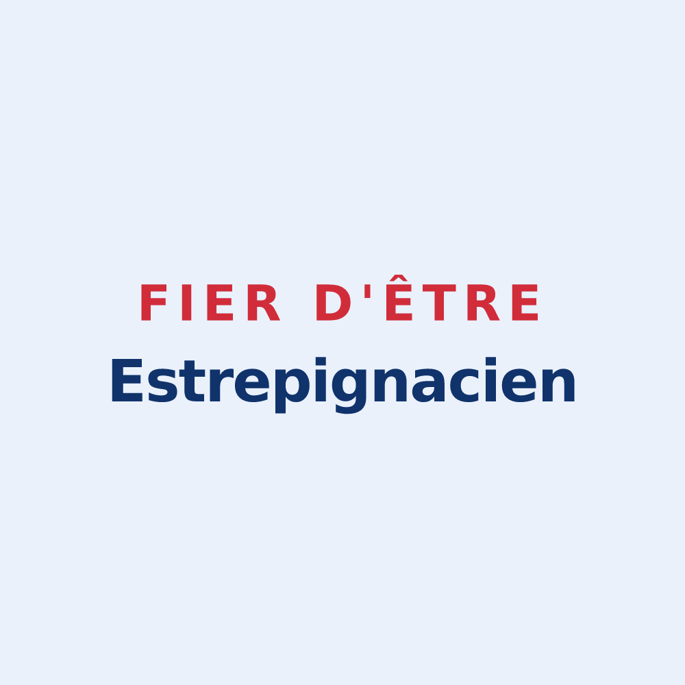 Sticker « Fier d'être Estrepignacien » — design pour Étrepigney