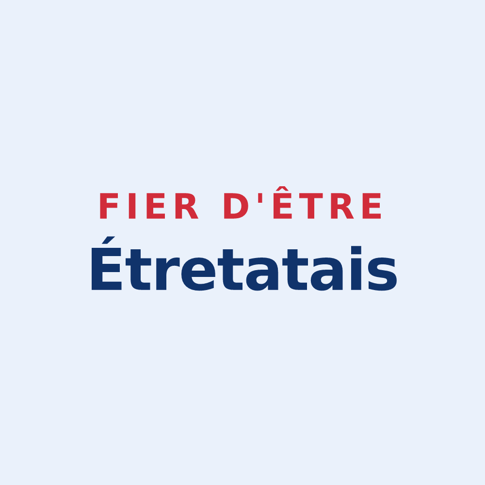 Sticker « Fier d'être Étretatais » — design pour Étretat