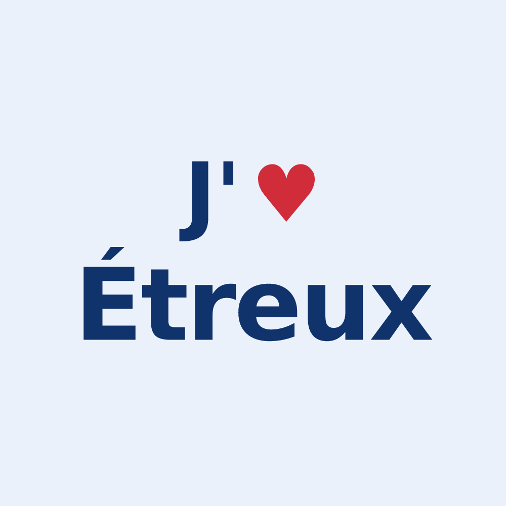 Sticker personnalisé Étreux — design J'aime Étreux