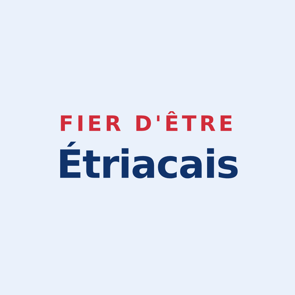 Sticker « Fier d'être Étriacais » — design pour Étriac