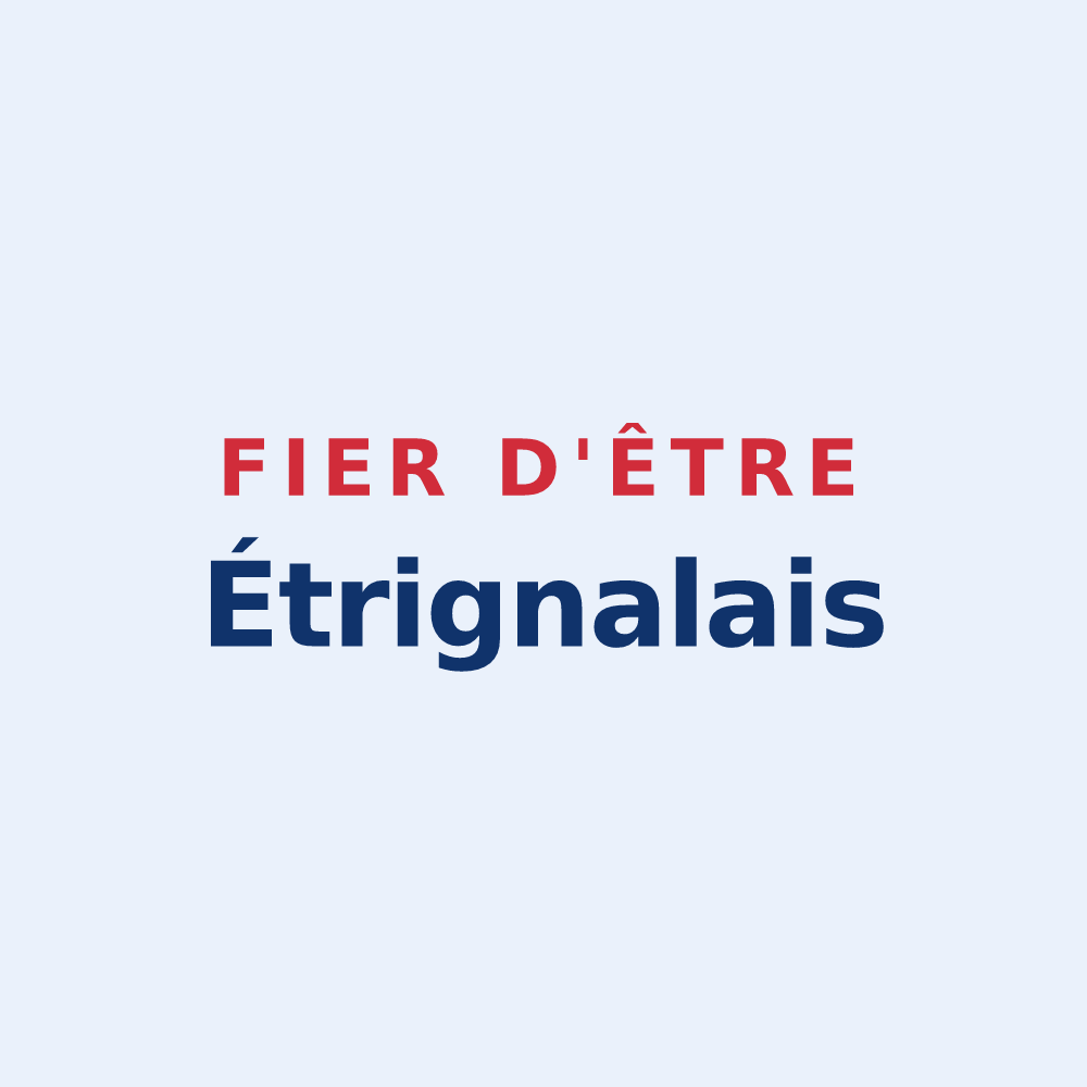 Sticker « Fier d'être Étrignalais » — design pour Étrigny