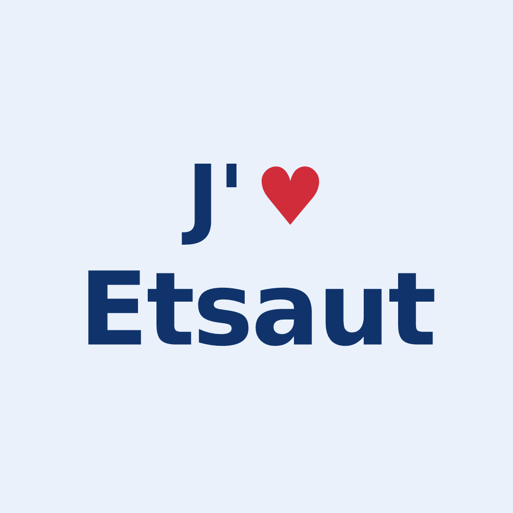 Sticker personnalisé Etsaut — design J'aime Etsaut