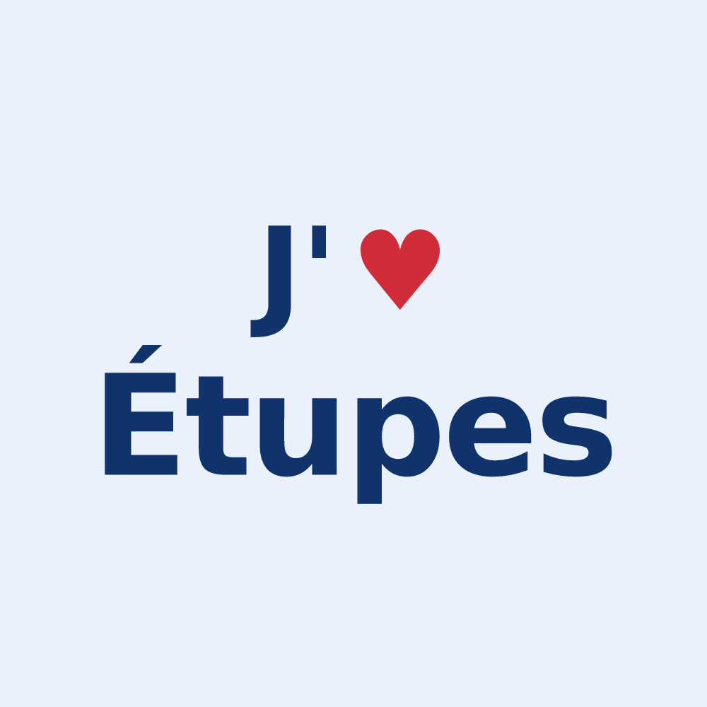 Sticker personnalisé Étupes — design J'aime Étupes